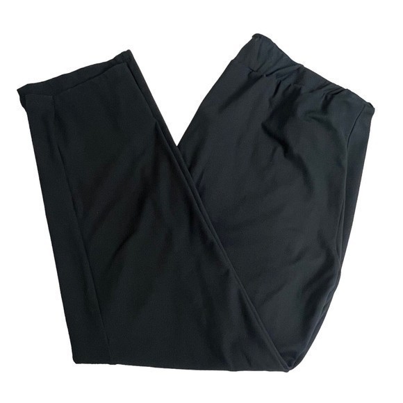 Joie Womens Black High Rise Pull On Elastic Waist Straight Leg Pants Large - Picture 1 of 8
